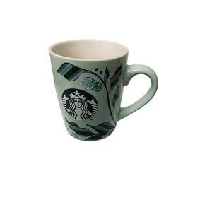 Starbucks 2021 Coffee Mug Cup Mint Green Holiday Collectible Decorative Rare